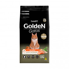 Ração Golden para Gatos Adultos Castrados Sabor Salmão