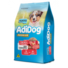 Ração Adidog Premium Cães Filhotes Carne e Cereais Sem Corantes