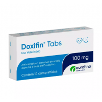 Antibiótico Ourofino Doxifin Tabs Para Cães e Gatos 100mg