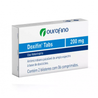 Antibiótico Ourofino Doxifin Tabs Para Cães e Gatos 200mg