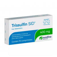 Trissulfin SID 400mg Antibiótico Ourofino Para Cães e Gatos