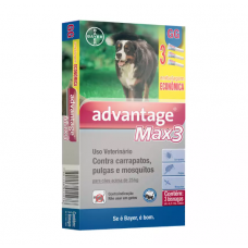 Antipulgas e Carrapatos Combo Advantage Max3 para cães acima de 25kg 4,0ml