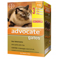 Antipulgas Combo Advocate Bayer para Gatos de até 4 Kg - 0,4 mL