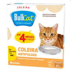 Coleira Antipulgas Coveli Bullcat para gatos 