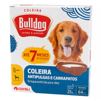 Coleira Antiparasitas Coveli Bulldog para Cães