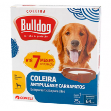 Coleira Antiparasitas Coveli Bulldog para Cães