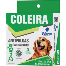 Coleira World Veterinária Dug's Antipulgas e Carrapatos para Cães