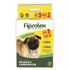 Kit Antipulgas Ceva para Cães até 10kg Fiprolex Drop Spot Leve 3 Pague 2