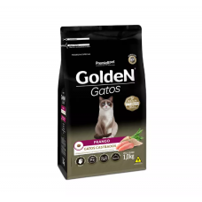 Ração Golden para Gatos Adultos Castrados Sabor Frango 10kg