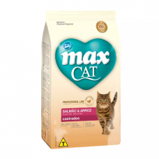 Ração Profissional Line Max Cat para Gatos Castrados sabor Salmão e Arroz 10kg