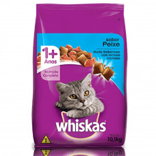 Ração Whiskas para Gatos Adultos Sabor Peixe 10kg