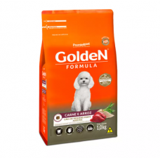 Ração Golden Fórmula Mini Bits Para Cães Adultos Pequeno Porte Sabor Carne e Arroz 15kg