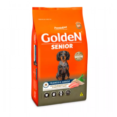 Ração Golden Fórmula Mini Bits Senior para Cães Adultos de Pequeno Porte Sabor Frango e Arroz 10,1Kg