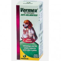 Vermifugo Oral Para Caes E Gatos 20ml Vermex
