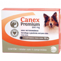 Vermífugo Ceva Canex Premium 900mg com 4 Comprimidos