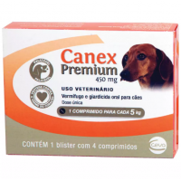 Vermífugo Ceva Canex Premium 450mg com 4 Comprimidos