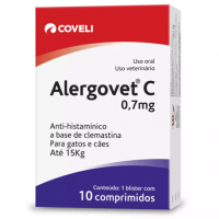 Alergovet Coveli para Cães e Gatos Até 15kg 10 Comprimidos