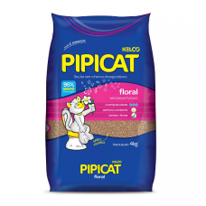 Areia Higiênica Pipicat Floral para Gatos 12kg