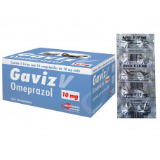Gaviz V Omeprazol 10mg Strip com 10 Comprimidos