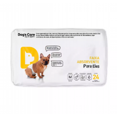 Fralda Higiênica Eco Dogs Care para Cães Machos 24 unidades