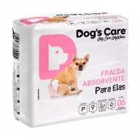 Fralda Higiênica Dogs Care Cães Fêmeas - 6 Unidades M