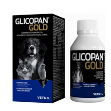   Suplemento Vetnil Glicopan Gold para Cães e Gatos- 250mL